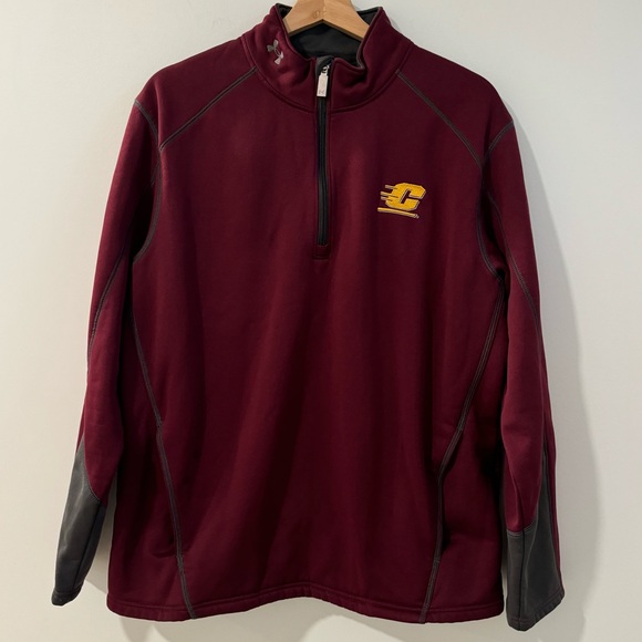 Central Michigan Chippewas Under Armour Quarter-Zip Pullover Jacket Medium - Picture 2 of 8